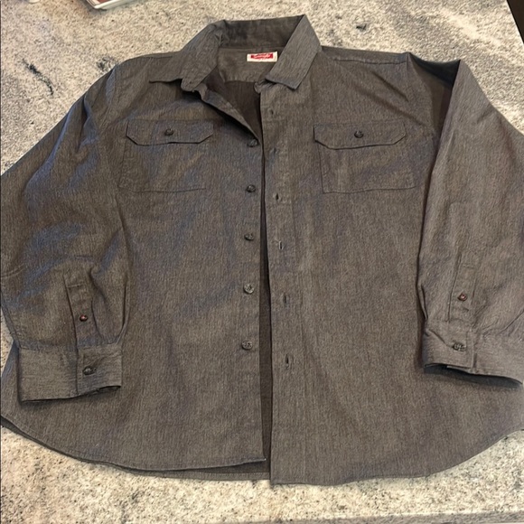 Wrangler Men's Gray Button-Up shirt Large - Picture 3 of 3